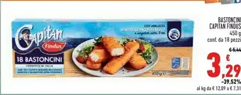 Conad Findus Capitan - 18 Bastoncini 450 G(ml) offerta