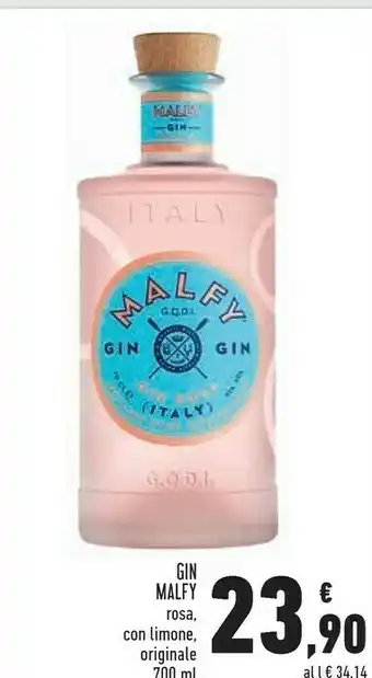 Conad Malfy Gin Rosa/ Con Limone/ Originale 700 Ml offerta