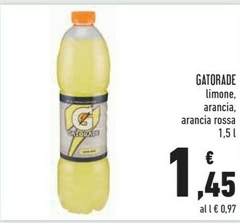 Conad Gatorade Sport Drink Gusto Limone 1500 G(ml) offerta