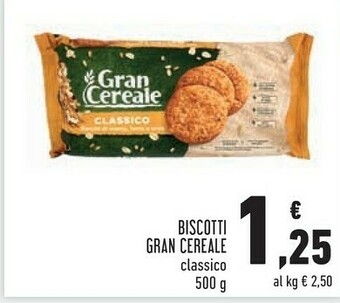Conad Gran cereale Biscotti offerta