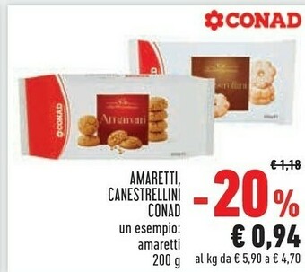 Conad Conad - Gli Amaretti 200 G(ml) offerta
