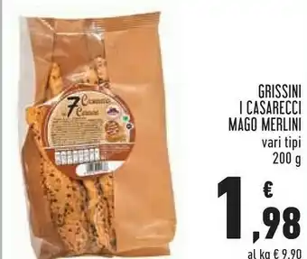 Conad Mago merlini Grissini I Casarecci offerta