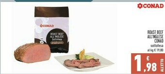 Conad Conad Roast Beef All'inglese offerta