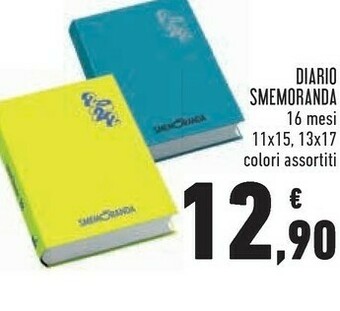 Conad Smemoranda Diario offerta