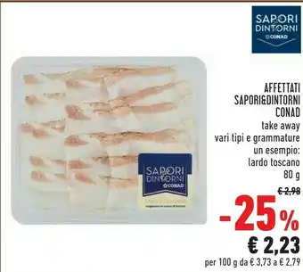 Conad Conad - Lardo Toscano Sapori E Dintorni 80 G offerta