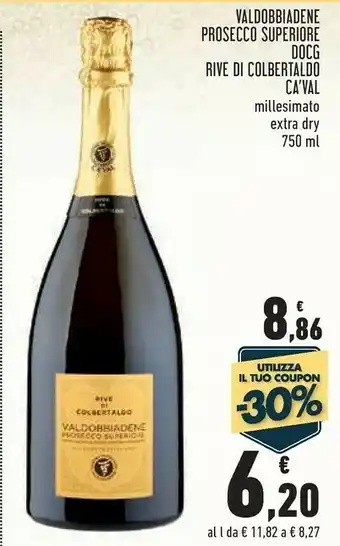 Conad Ca' val Valdobbiadene Prosecco Superiore Docg Rive Di Colbertaldo offerta