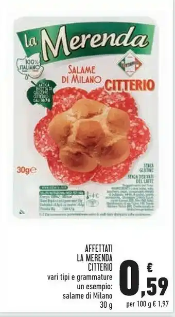 Conad Citterio Affettati La Merenda offerta