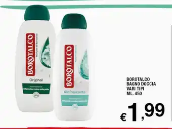 Borotalco Bagno Doccia Vari Tipi 450 ml.