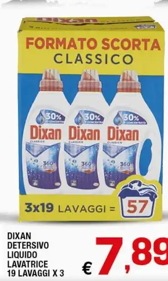 Dixan Detersivo Liquido Lavatrice 19 Lavaggi x 3