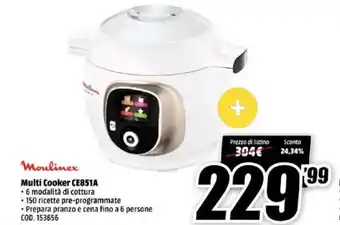 MediaWorld Moulinex Multi Cooker CE851A offerta
