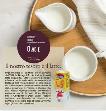 Conad Biraghi Latte offerta