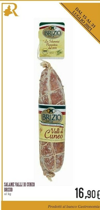 Conad Brizio Salame Valli Di Cuneo offerta