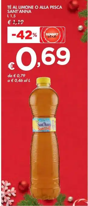 Bennet Te al limone o alla pesca sant'anna offerta