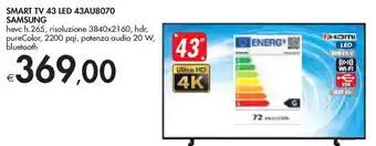 Bennet Smart tv led 43au8070 samsung offerta