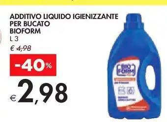 Bennet Additivo liquido igienizzante per bucato bioform offerta