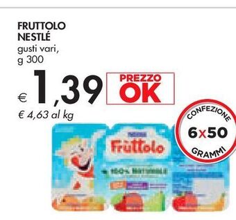 Bennet Fruttolo nestle offerta