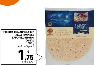 Conad Rubatà Piadine offerta