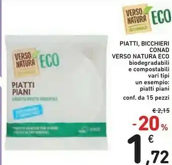 Conad Piatti , Bicchieri offerta