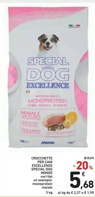 Conad Monge Crocchette Per Cani Excellence Special Dog offerta
