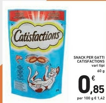 Conad Catisfactions Snack Per Gatti offerta