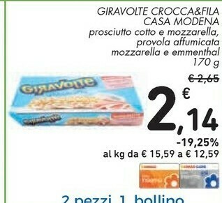Conad Casa Modena Giravolte 170 G(ml) offerta