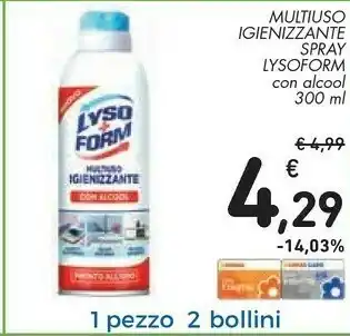 Conad Lysoform Multiuso Igienizzante Spray offerta