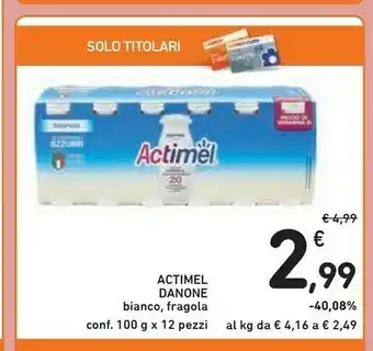 Conad Danone Danone - Actimel Gusto Fragola 1200 g(ml) offerta