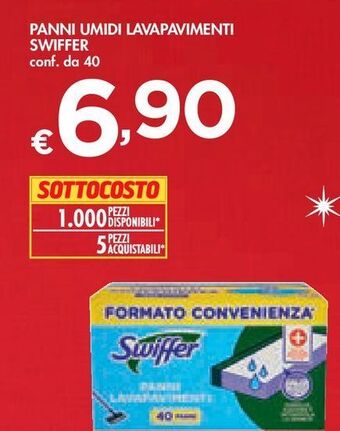 Bennet Panni umidi lavapavimenti swiffer offerta