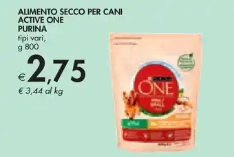 Bennet Alimento secco per cani active one purina offerta