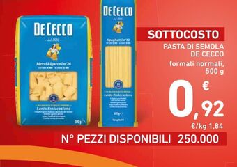 Spazio Conad Pasta di semola de cecco offerta