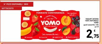 Spazio Conad Yogurt intero 100% naturale yomo offerta