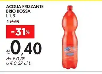 Bennet Acqua frizzante brio rossa offerta
