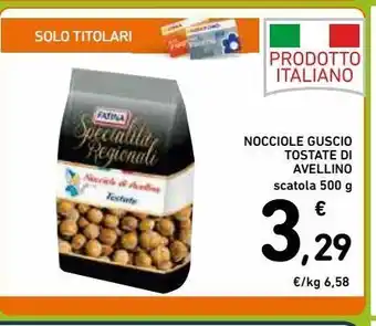 Nocciole guscio tostate di avellino