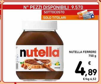 Spazio Conad Nutella ferrero offerta