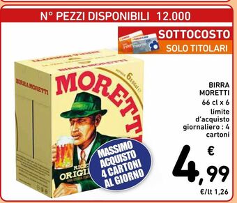 Spazio Conad Birra moretti offerta