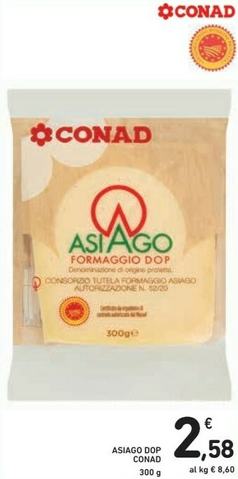 Conad Conad Asiago Dop offerta