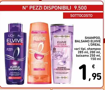 Spazio Conad Shampoo, balsamo elvive l'oreal offerta
