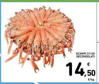 Spazio Conad Scampi 31/40 decongelati offerta