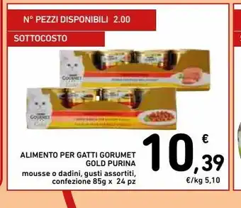 Spazio Conad Alimento per gatti gourmet gold purina offerta