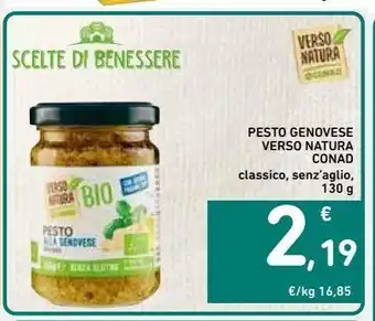 Spazio Conad Pesto genovese verso natura conad offerta
