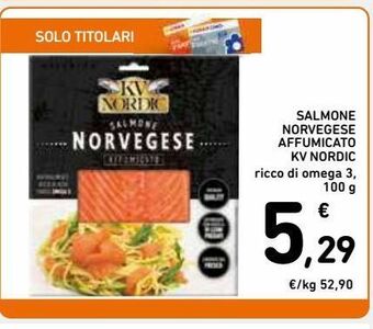 Spazio Conad Salmone norvegese affumicato kv nordic offerta