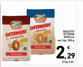 Spazio Conad Biscotti ottimini divella offerta