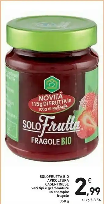 Conad Apicoltura Casentinese Solofrutta Bio Fragole offerta