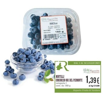 Conad Mirtilli Consorzio Ori Del Piemonte offerta