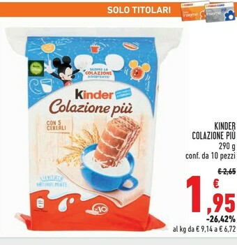 Conad Kinder Colazione Più offerta