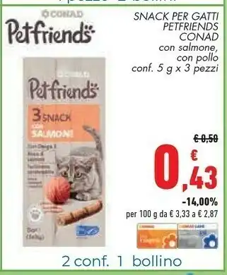 Conad Cuki Carta stagnola offerta