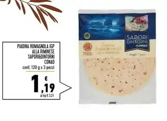 Conad Rubatà Piadine offerta