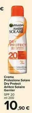 Carrefour Market Garnier Ambre Solaire Crema Doposole 200 Ml Latte offerta