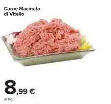 Carrefour Market Carne Macinata Di Vitello offerta