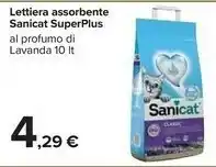 Carrefour Market Sanicat Lettiera Assorbente Superplus Al Profumo Di Lavanda offerta